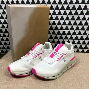 On Cloud Cloudnova Barbie Women Pink Shoes White